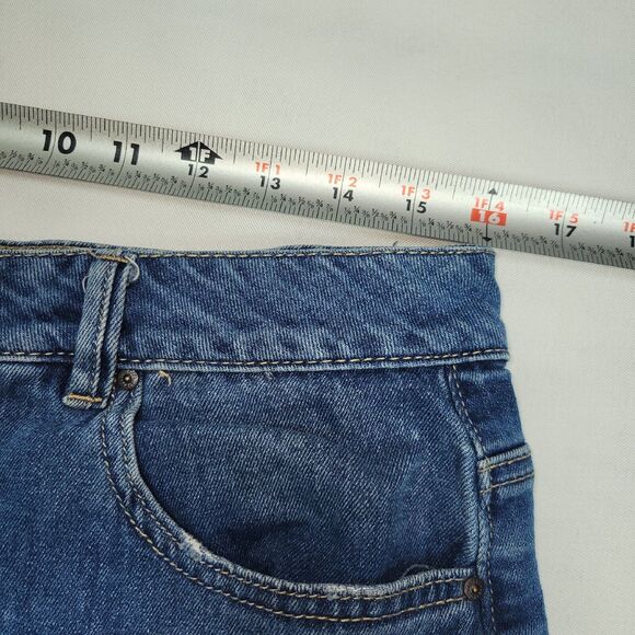REWASH Denim Shorts Womens Size 12 Super High Rise Wedgie Button Fly Cutoff - Picture 8 of 13